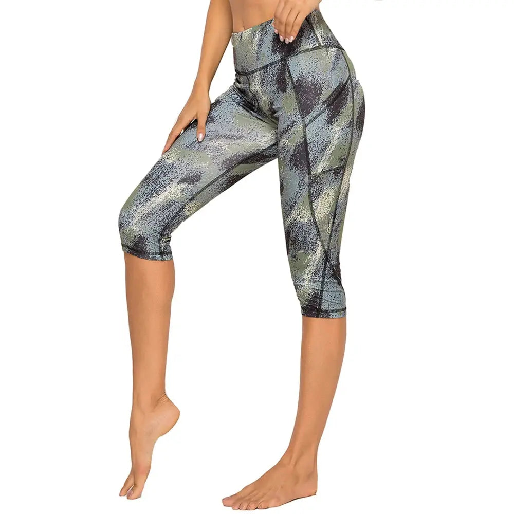 3/4 Yoga Pants Casual Women Calf-length Pants Sport Capri Pant Women Fitness Yoga leggings High Waist Gym Black Leggins Natalia Home Fashion Natalia Home Fashion