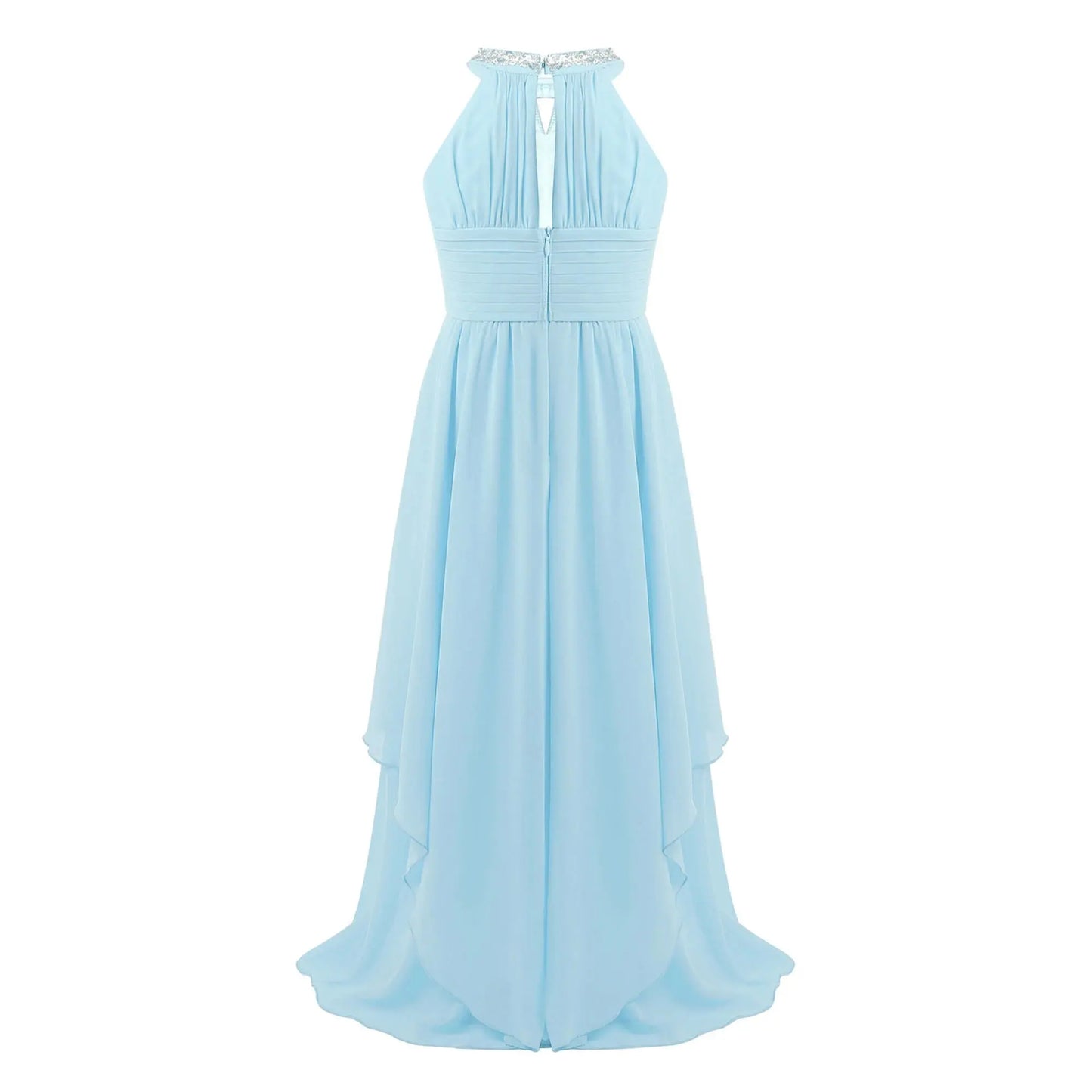 Children Wedding Flower Girl Dresses Shiny Sequin Chiffon Elegant Party Dresses Princess Gown for Prom Birthday Evening Pageant Natalia Home Fashion Natalia Home Fashion