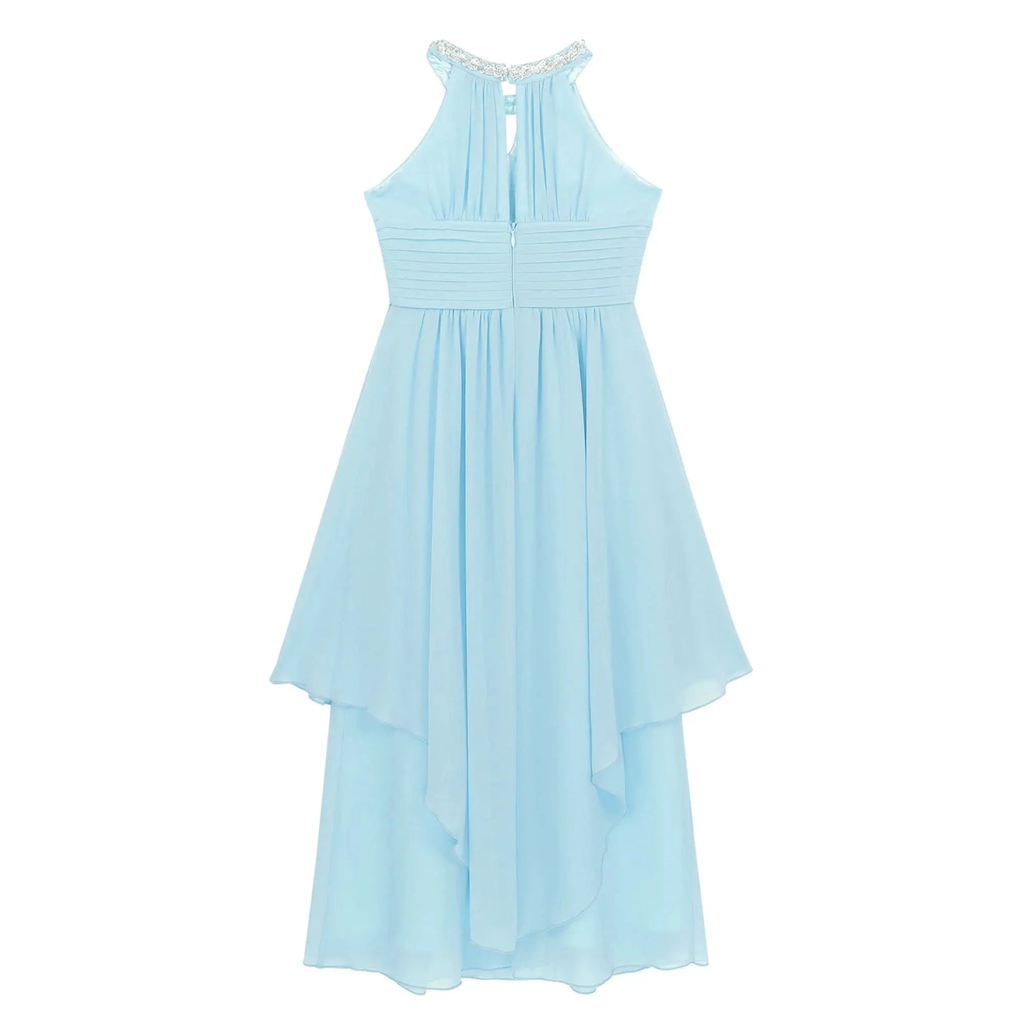 Children Wedding Flower Girl Dresses Shiny Sequin Chiffon Elegant Party Dresses Princess Gown for Prom Birthday Evening Pageant Natalia Home Fashion Natalia Home Fashion