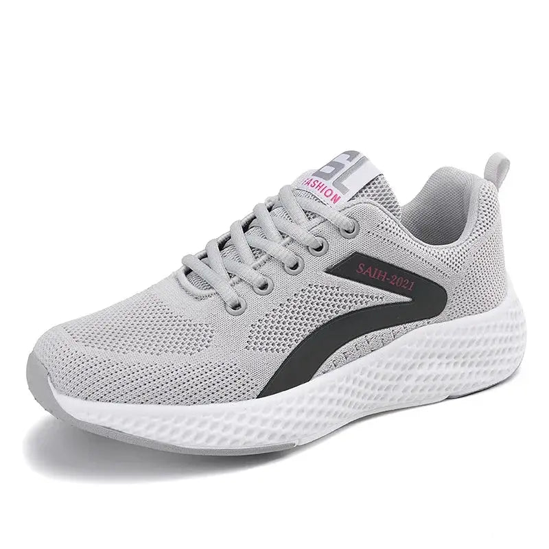 Fashion Reflective Design Athletics Running Shoes Women Breathable Soft Casual Sneakers Ladies Non-slip Comfortable Jogging Shoes Natalia Home Fashion Grey-41 Natalia Home Fashion