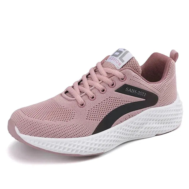 Fashion Reflective Design Athletics Running Shoes Women Breathable Soft Casual Sneakers Ladies Non-slip Comfortable Jogging Shoes Natalia Home Fashion Pink-41 Natalia Home Fashion