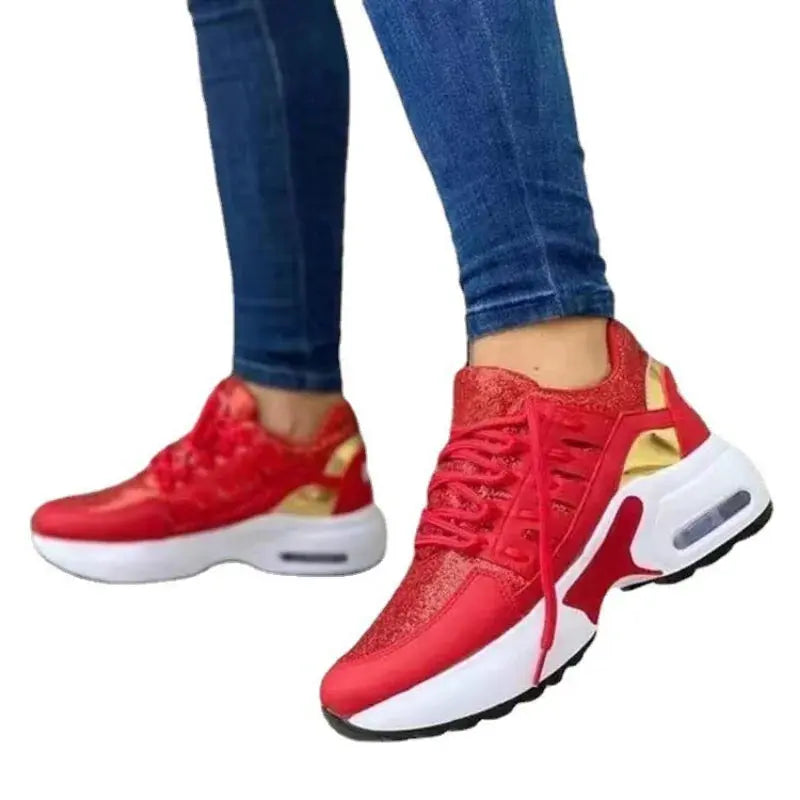 Fashion Woman Vulcanize Platform Casual Sneakers Women Flats Mesh Breathable Running Walking Shoes Chunky Sports Shoe Natalia Home Fashion Natalia Home Fashion