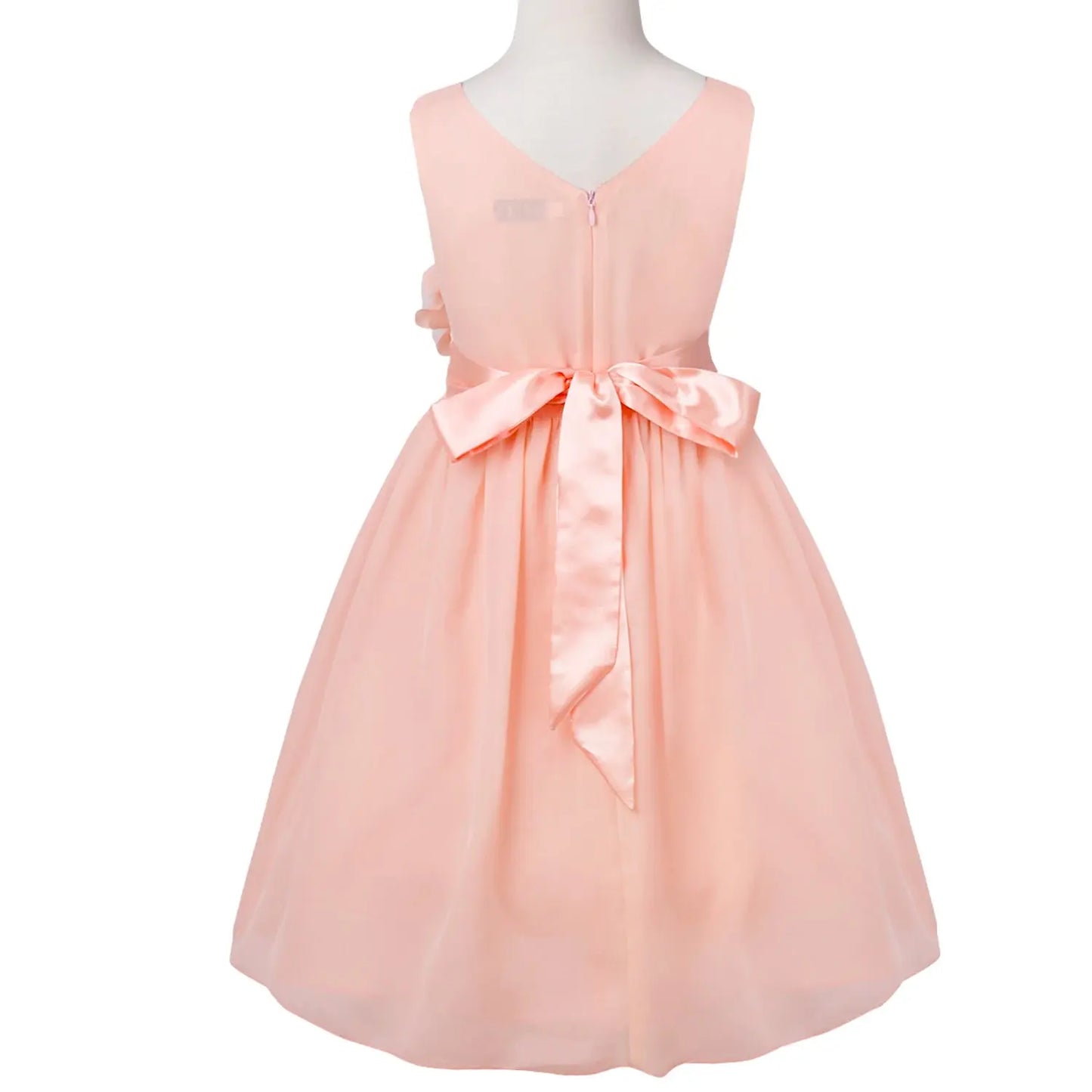 Girls Bridesmaid Dresses Teenage Birthday Party Tutu Sleeveless Dress Elegant Flower Princess Ball Gown for Kids Graduation Prom Natalia Home Fashion Natalia Home Fashion