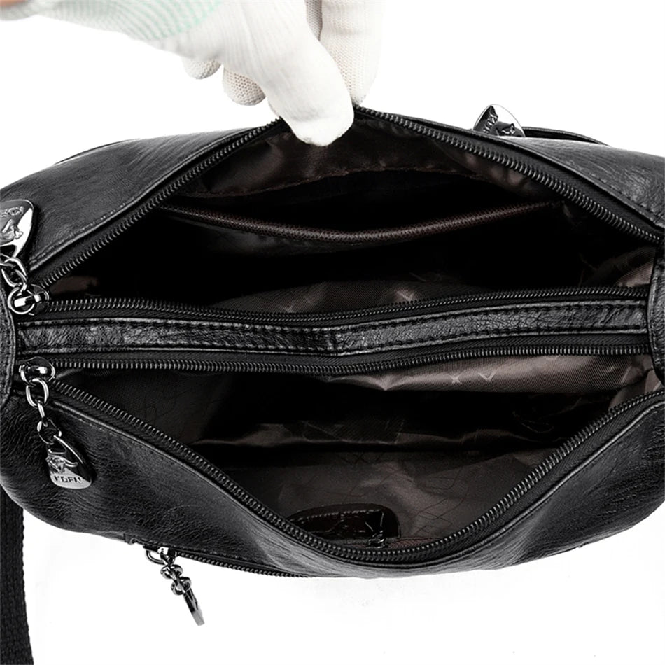 Genuine Brand Leather Sac Luxury Handbags Purses Women Bags Designer Shoulder Crossbody Messenger Bags Female Hand Bag
