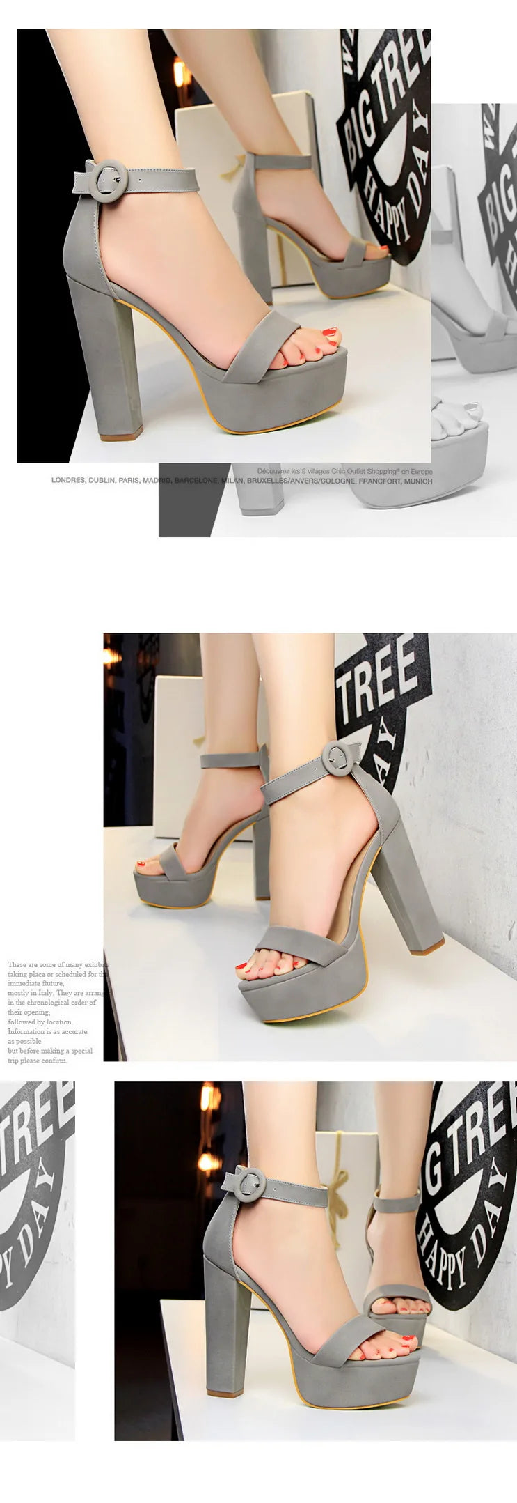 High Heels Ladies Shoes Fashion Women Sandals Sexy Platform Sandals Wedding Women Shoes