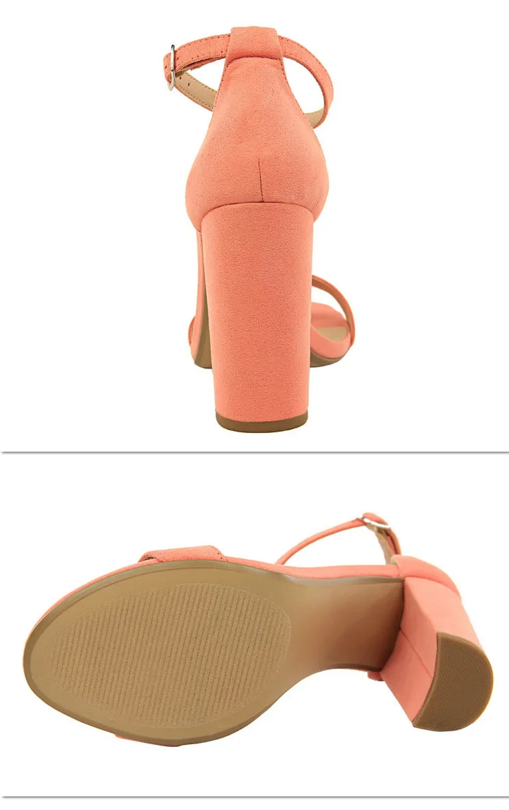 Sexy High Heels Women Pumps Comfort Women Shoes Block Heels Ladies Shoes Buckle Women Heels Female Shoes Women Sandals
