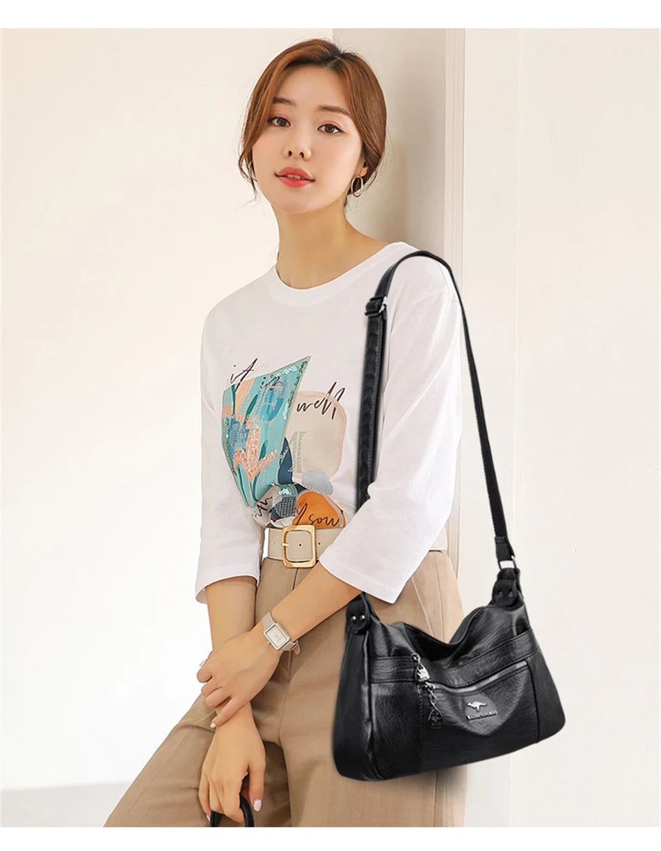 Genuine Brand Leather Sac Luxury Handbags Purses Women Bags Designer Shoulder Crossbody Messenger Bags Female Hand Bag