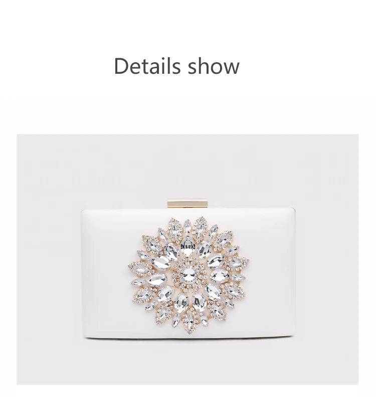 Women Clutch Bag Wedding Clutch Purse Bridal Evening Crystal Summer Bags for Women Luxury Small Crossbody Bags