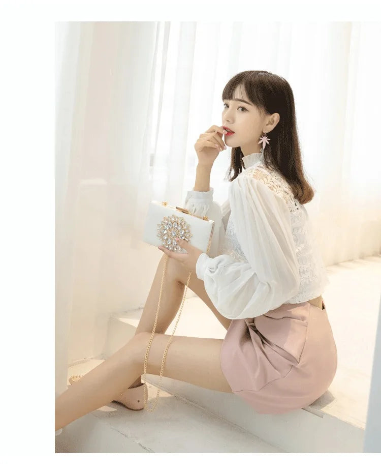 Women Clutch Bag Wedding Clutch Purse Bridal Evening Crystal Summer Bags for Women Luxury Small Crossbody Bags