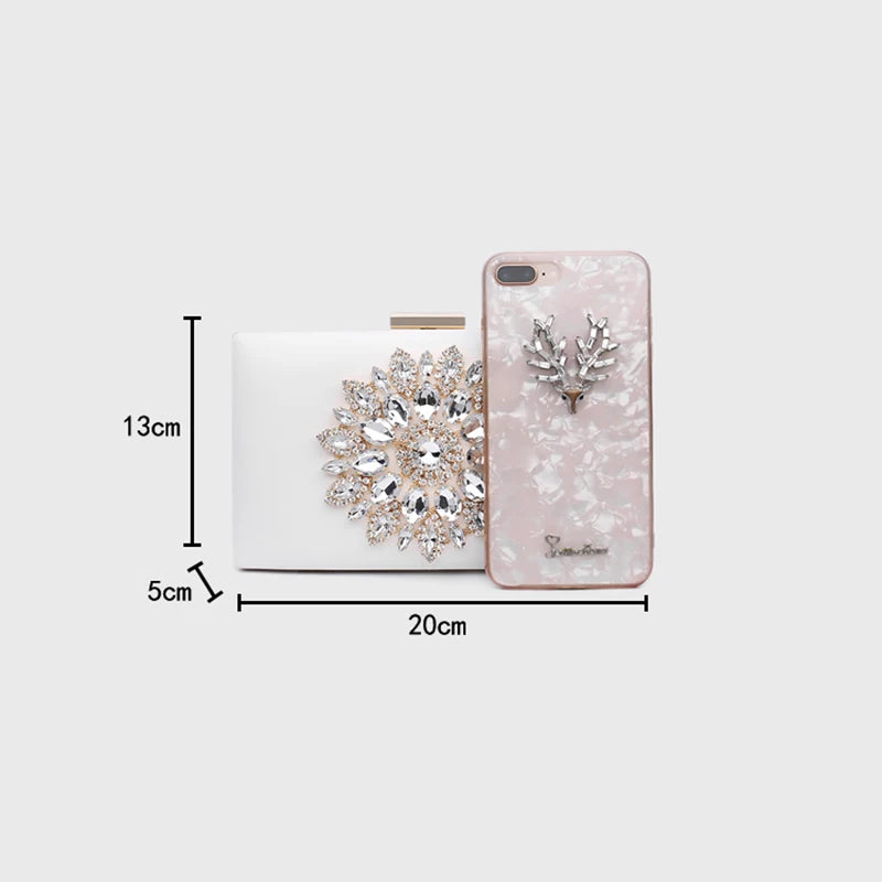 Women Clutch Bag Wedding Clutch Purse Bridal Evening Crystal Summer Bags for Women Luxury Small Crossbody Bags