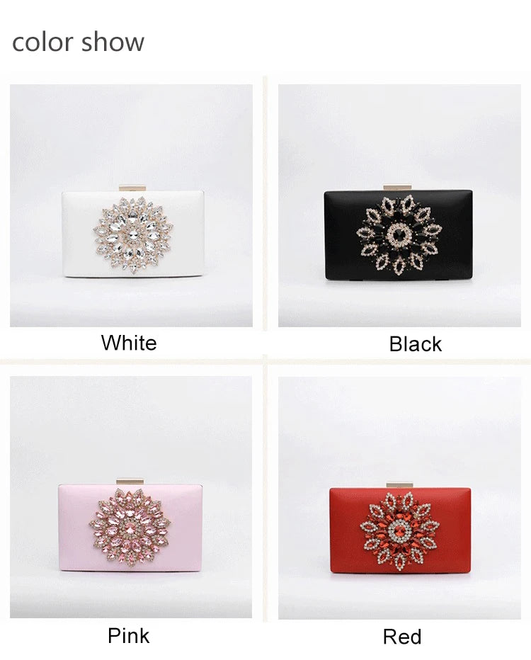 Women Clutch Bag Wedding Clutch Purse Bridal Evening Crystal Summer Bags for Women Luxury Small Crossbody Bags