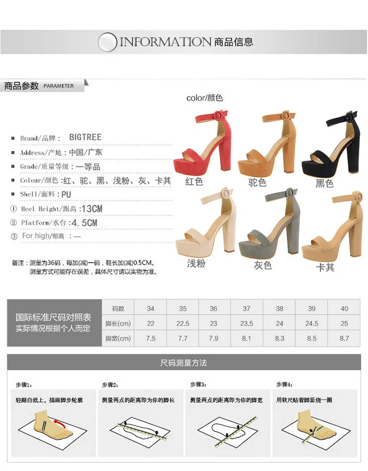 High Heels Ladies Shoes Fashion Women Sandals Sexy Platform Sandals Wedding Women Shoes