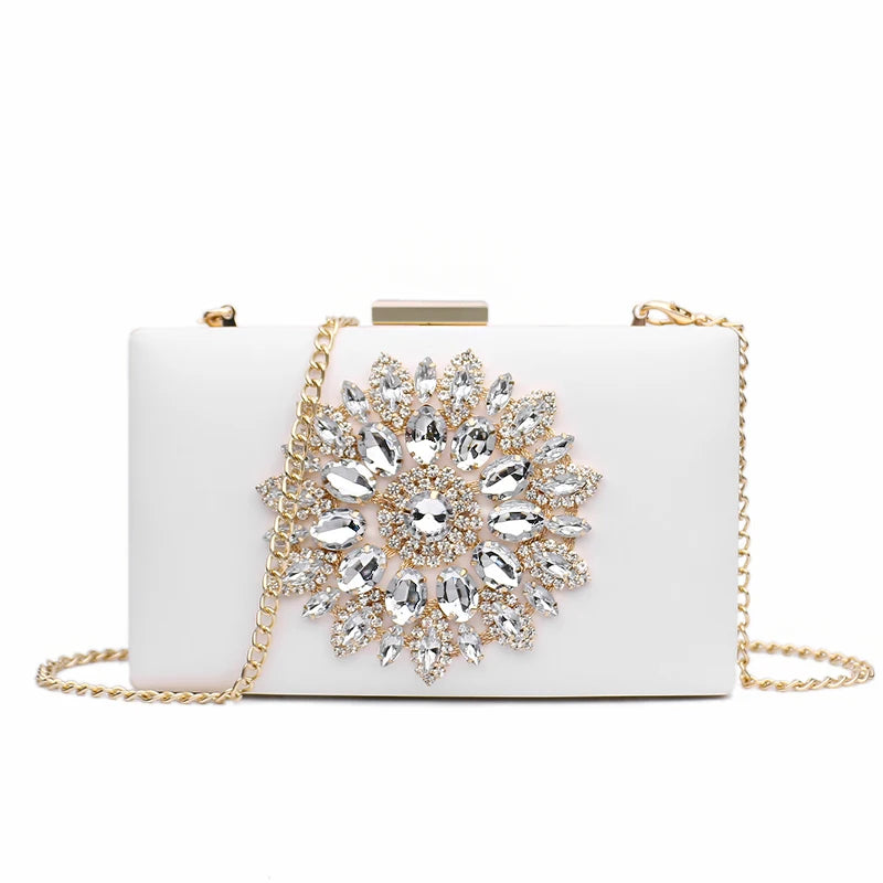 Women Clutch Bag Wedding Clutch Purse Bridal Evening Crystal Summer Bags for Women Luxury Small Crossbody Bags