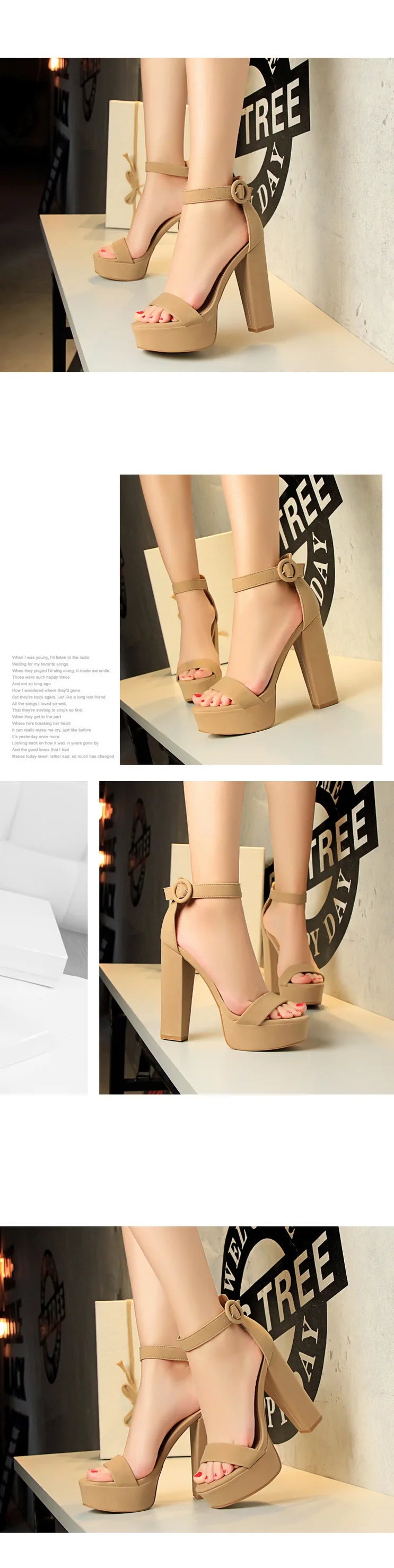 High Heels Ladies Shoes Fashion Women Sandals Sexy Platform Sandals Wedding Women Shoes