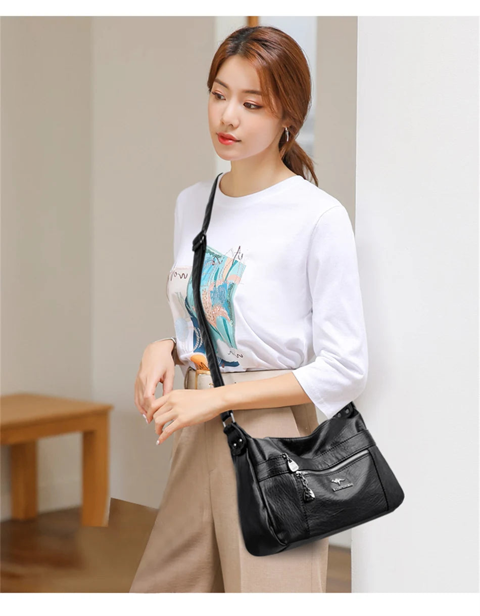 Genuine Brand Leather Sac Luxury Handbags Purses Women Bags Designer Shoulder Crossbody Messenger Bags Female Hand Bag