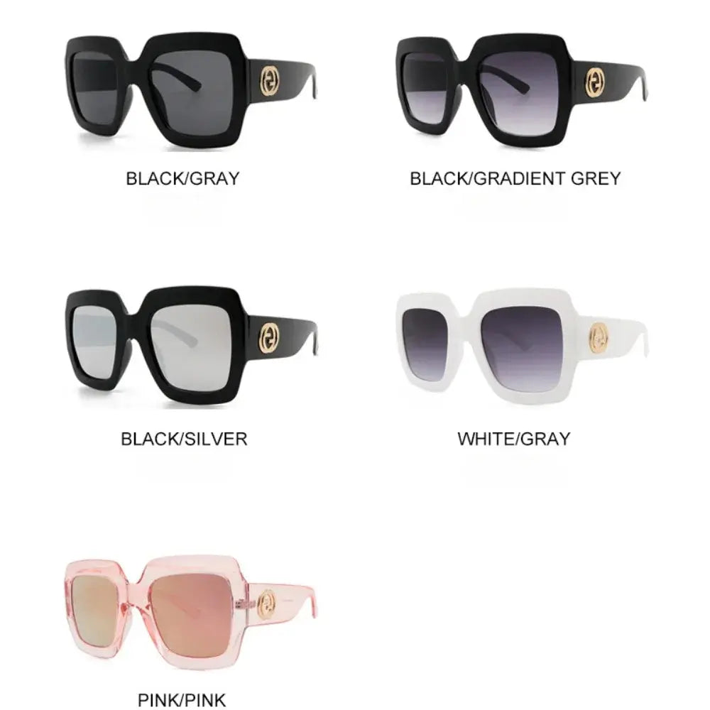 Large Frame Square Sunglasses Women's Brand Designer Fashion Sun Glasses Women Outdoor Travel Eyewear UV400 Natalia Home Fashion Natalia Home Fashion