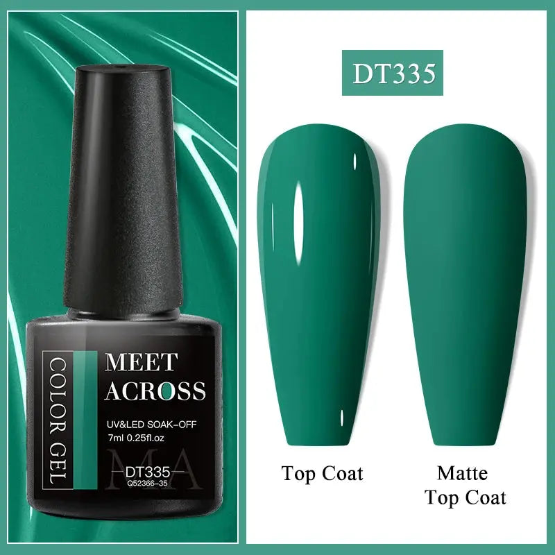 MEET ACROSS 8ML Quick Extension Nail Gel Nude Milk White Gel Nail Polish UV Semi Permanent Nails Art For Manicure Tools Natalia Home Fashion Color-Gel-DT335 Natalia Home Fashion