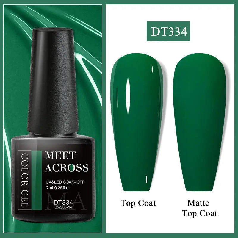 MEET ACROSS 8ML Quick Extension Nail Gel Nude Milk White Gel Nail Polish UV Semi Permanent Nails Art For Manicure Tools Natalia Home Fashion Color-Gel-DT334 Natalia Home Fashion