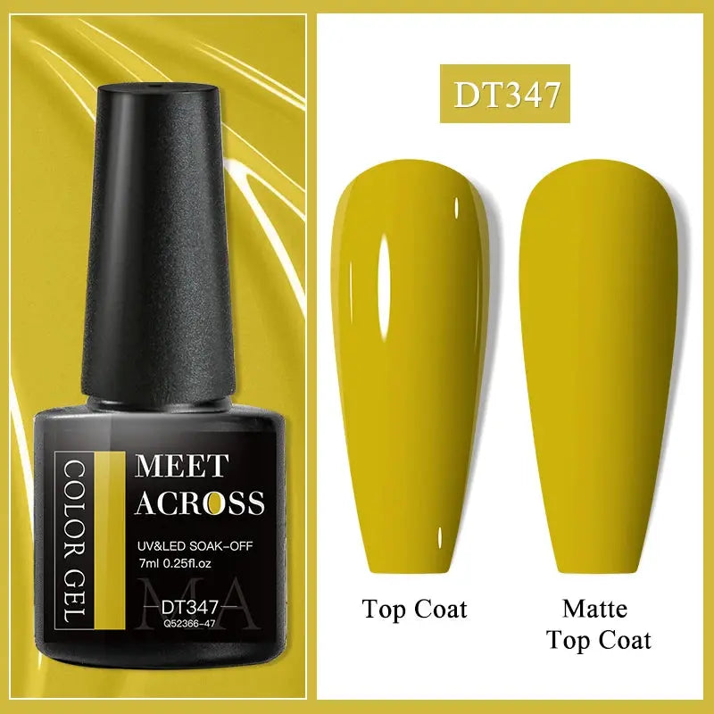 MEET ACROSS 8ML Quick Extension Nail Gel Nude Milk White Gel Nail Polish UV Semi Permanent Nails Art For Manicure Tools Natalia Home Fashion Color-Gel-DT347 Natalia Home Fashion