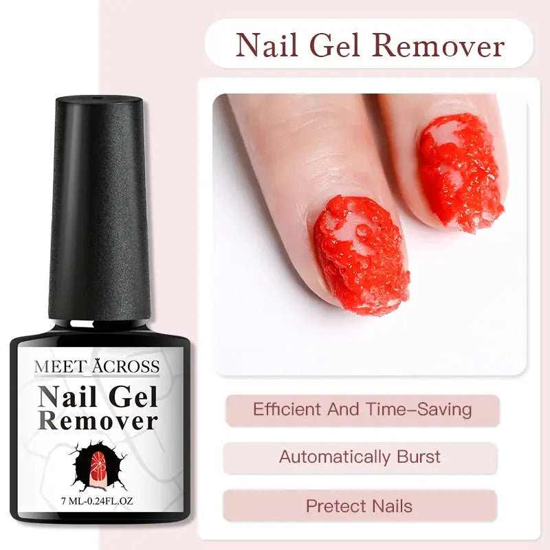 MEET ACROSS 8ML Quick Extension Nail Gel Nude Milk White Gel Nail Polish UV Semi Permanent Nails Art For Manicure Tools Natalia Home Fashion Nail-Gel-Remover Natalia Home Fashion