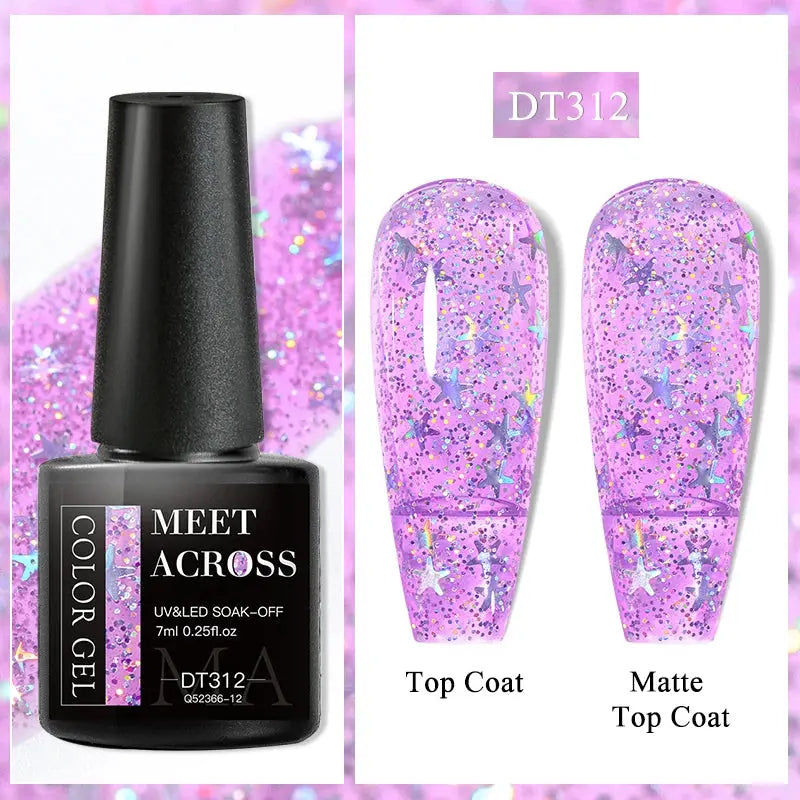 MEET ACROSS 8ML Quick Extension Nail Gel Nude Milk White Gel Nail Polish UV Semi Permanent Nails Art For Manicure Tools Natalia Home Fashion Color-Gel-DT312 Natalia Home Fashion