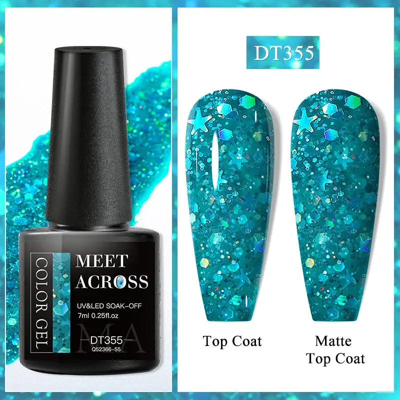 MEET ACROSS 8ML Quick Extension Nail Gel Nude Milk White Gel Nail Polish UV Semi Permanent Nails Art For Manicure Tools Natalia Home Fashion Color-Gel-DT355 Natalia Home Fashion