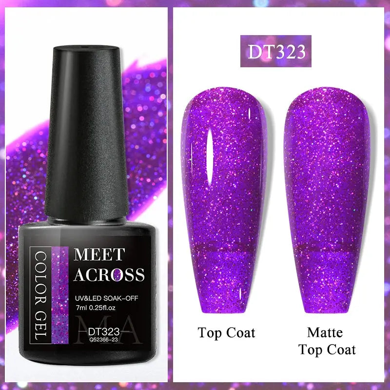 MEET ACROSS 8ML Quick Extension Nail Gel Nude Milk White Gel Nail Polish UV Semi Permanent Nails Art For Manicure Tools Natalia Home Fashion Color-Gel-DT323 Natalia Home Fashion