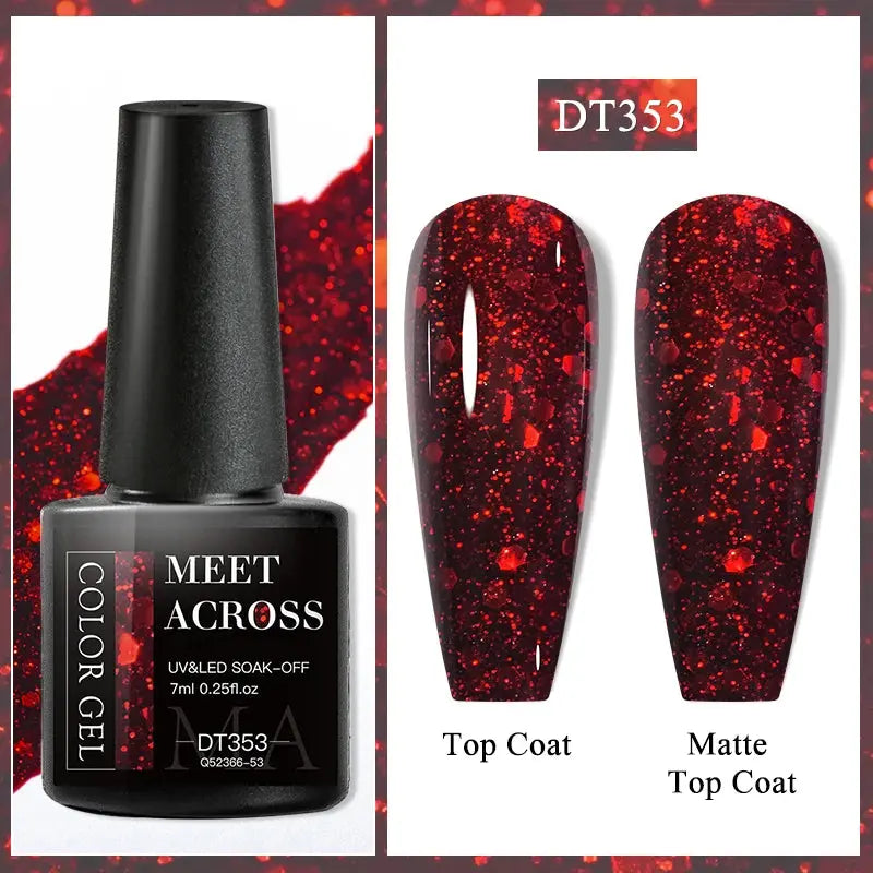 MEET ACROSS 8ML Quick Extension Nail Gel Nude Milk White Gel Nail Polish UV Semi Permanent Nails Art For Manicure Tools Natalia Home Fashion Color-Gel-DT353 Natalia Home Fashion
