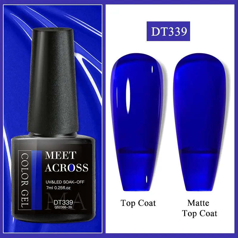 MEET ACROSS 8ML Quick Extension Nail Gel Nude Milk White Gel Nail Polish UV Semi Permanent Nails Art For Manicure Tools Natalia Home Fashion Color-Gel-DT339 Natalia Home Fashion