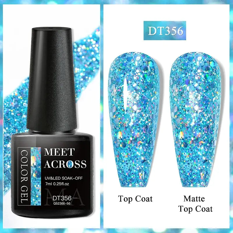MEET ACROSS 8ML Quick Extension Nail Gel Nude Milk White Gel Nail Polish UV Semi Permanent Nails Art For Manicure Tools Natalia Home Fashion Color-Gel-DT356 Natalia Home Fashion