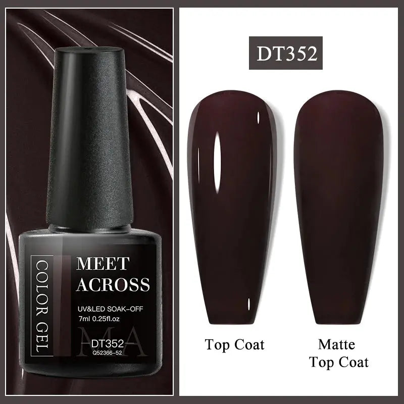 MEET ACROSS 8ML Quick Extension Nail Gel Nude Milk White Gel Nail Polish UV Semi Permanent Nails Art For Manicure Tools Natalia Home Fashion Color-Gel-DT352 Natalia Home Fashion