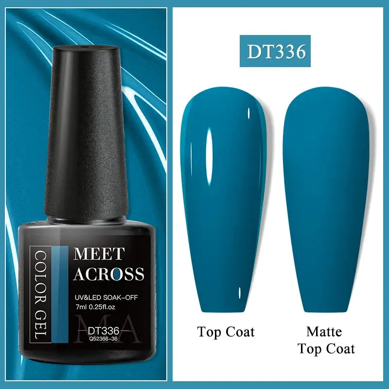 MEET ACROSS 8ML Quick Extension Nail Gel Nude Milk White Gel Nail Polish UV Semi Permanent Nails Art For Manicure Tools Natalia Home Fashion Color-Gel-DT336 Natalia Home Fashion