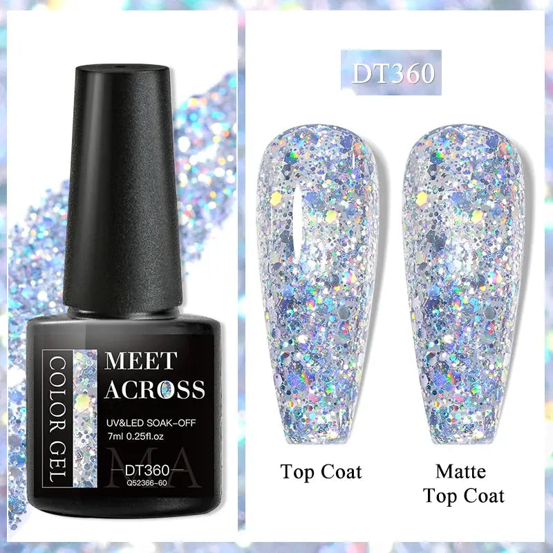 MEET ACROSS 8ML Quick Extension Nail Gel Nude Milk White Gel Nail Polish UV Semi Permanent Nails Art For Manicure Tools Natalia Home Fashion Color-Gel-DT360 Natalia Home Fashion