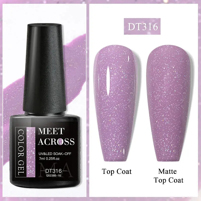 MEET ACROSS 8ML Quick Extension Nail Gel Nude Milk White Gel Nail Polish UV Semi Permanent Nails Art For Manicure Tools Natalia Home Fashion Color-Gel-DT316 Natalia Home Fashion