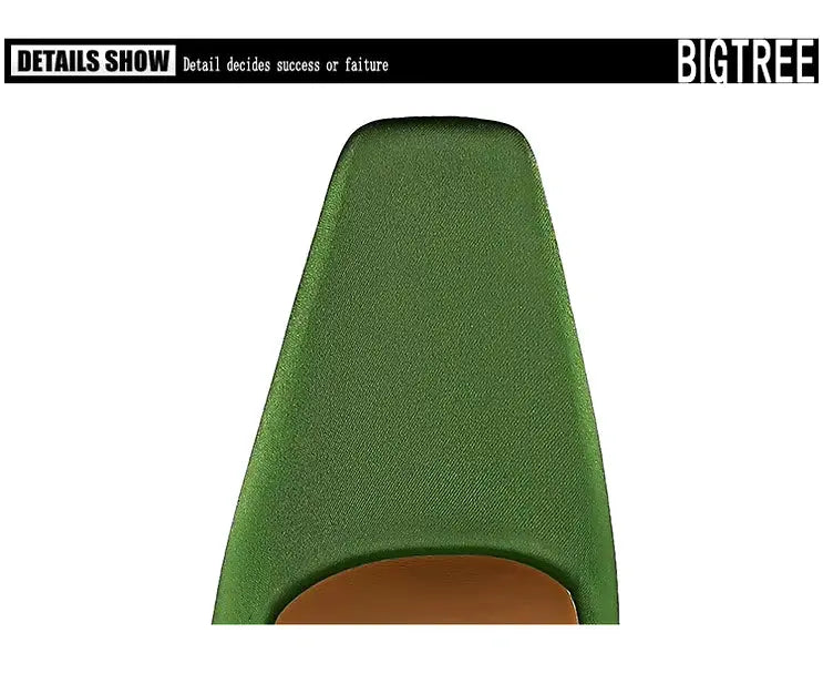 New Silks Satins thick heel pumps Women's Shoes Square Head Women Pumps Professional OL Office High Heels My Store
