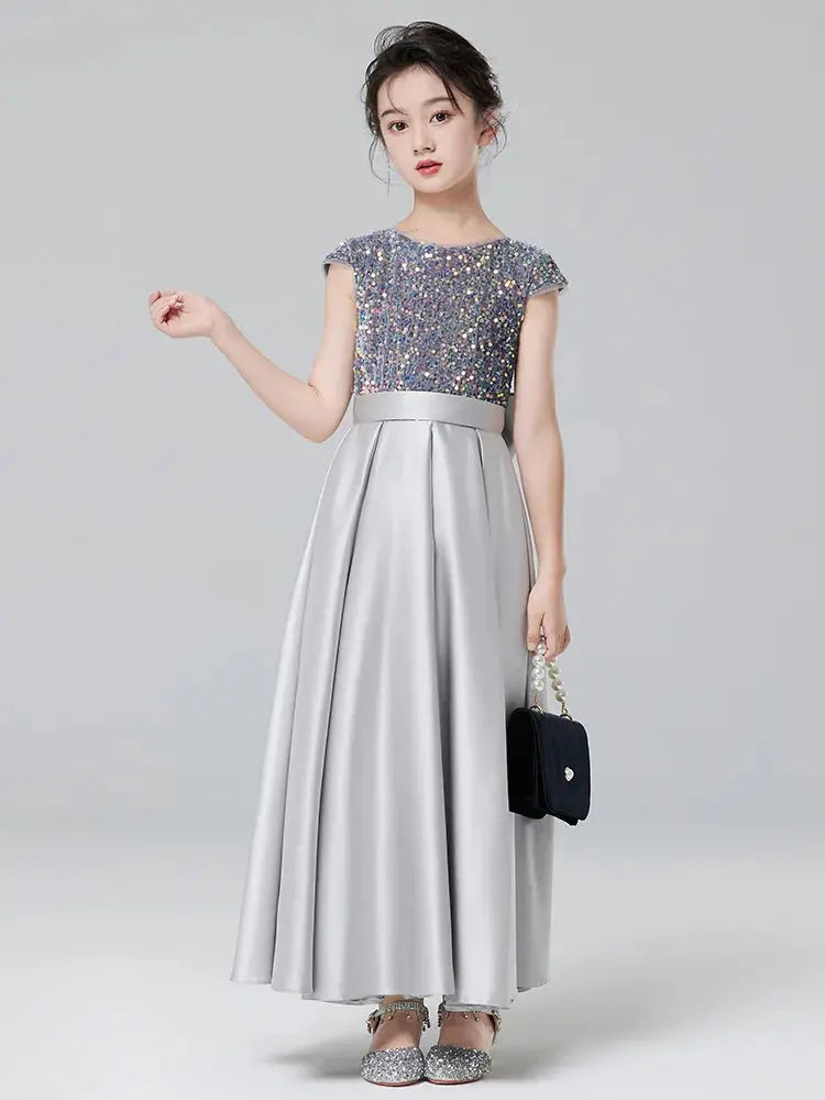Princess Girls Evening Dress Children Shining Birthday Gift Wedding Clothes Kids Piano Party Performance Photography Costume Natalia Home Fashion Dress Natalia Home Fashion