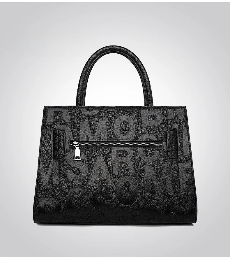 Bags for Women Trend Large-capacity Tote Bag, High Quality PU Leather Women's Retro Fashion Letter Handbag, Shoulder Bag