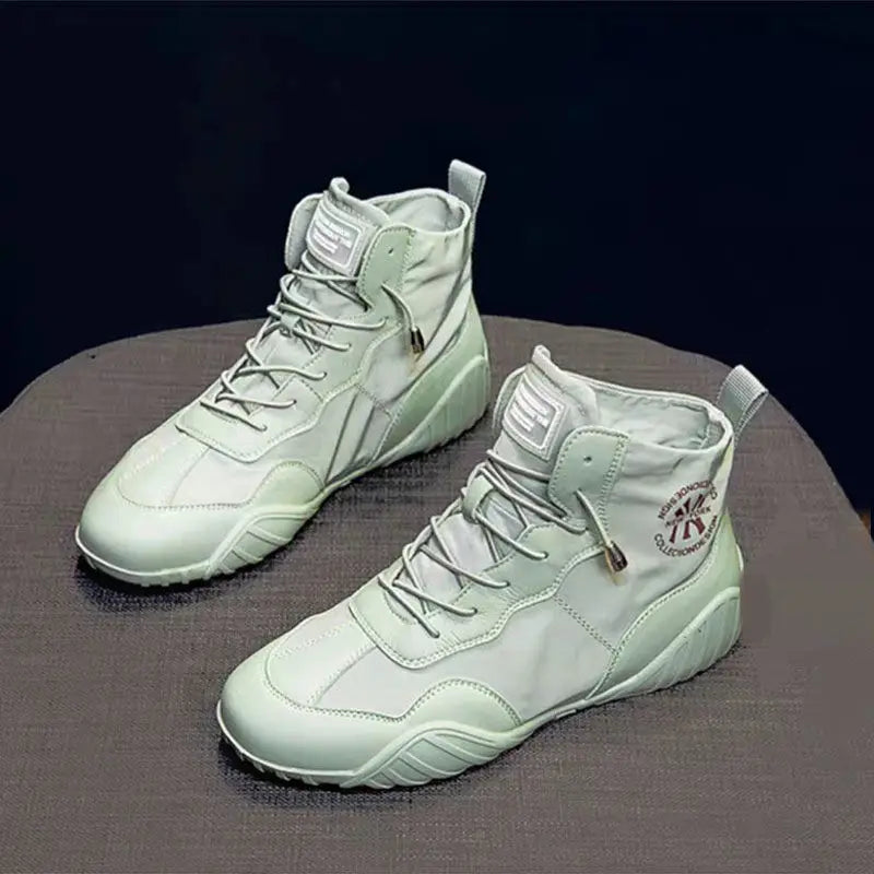 Spring Summer High-top Canvas Shoes Thin Breathable All-match Korean Shoes Trend Women Sneakers