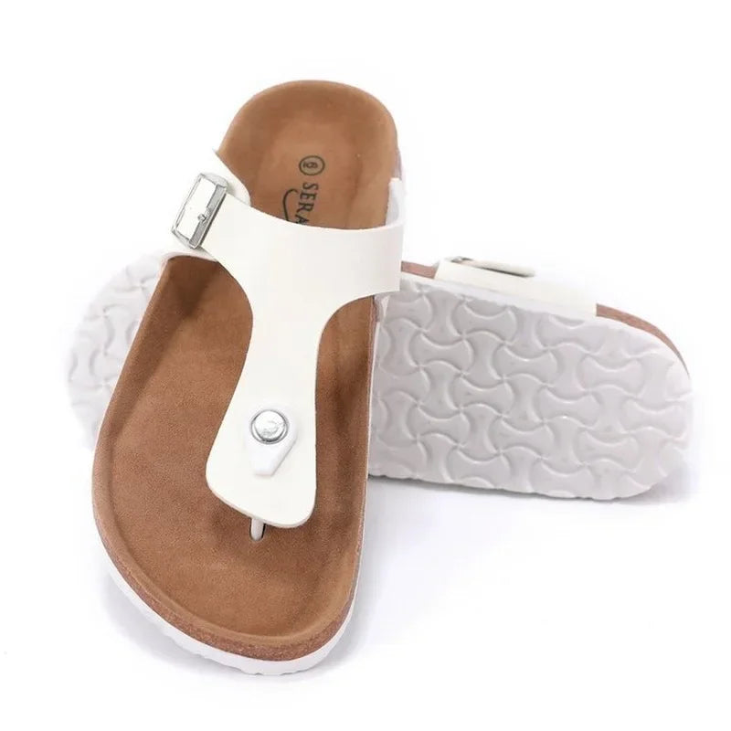 Women Cork Slippers Outdoor Flip Flops Summer Sandals Slippers Beach Sandals for Women Shoes for Women