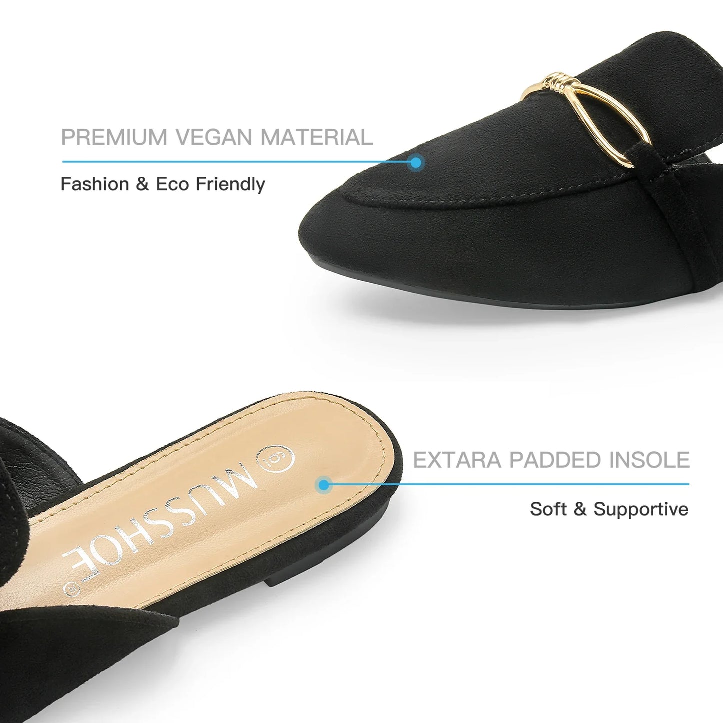 Fashion Pointed Toe Half Slippers Women Flat Shoes Ladies Slides Outside Mules Designer Sandals Summer Sandal