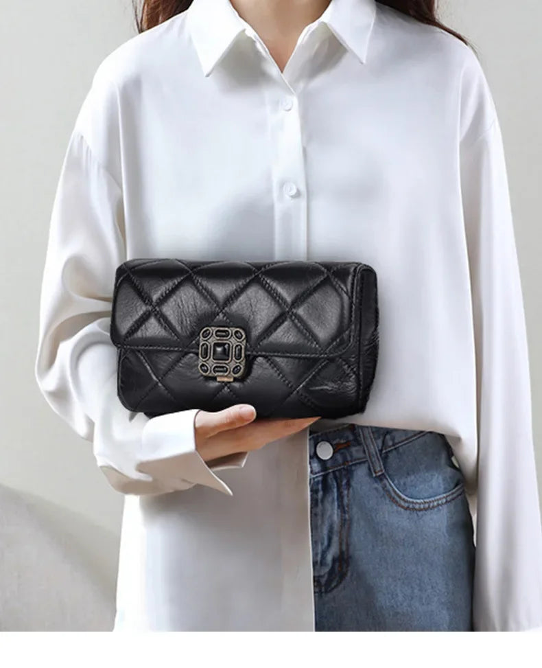 Chic Argyll Women's Crossbody Bag Trendy Autumn/Winter Vintage High-End Feel Versatile Small Square Bag