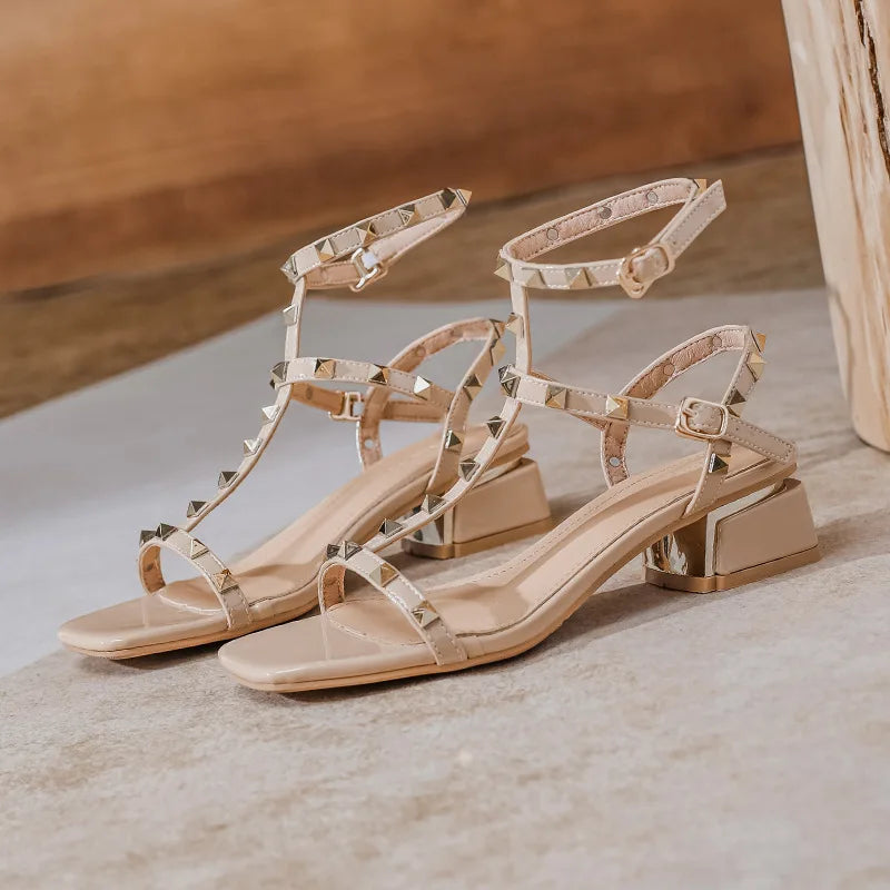 women's outerwear sandals ladies sexy high heels rivet design Occupation and Banquet style casual shoes