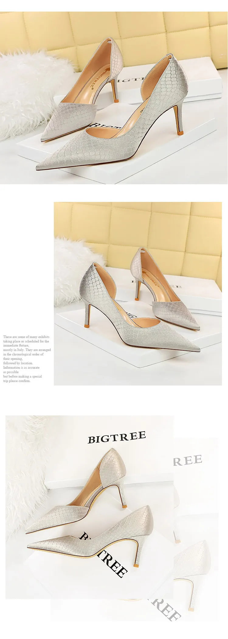 Shoes Woman Pumps Pointed Toe Shallow High Heels Snakeskin Satin Thin Heel Sandals Stiletto Party Shoes