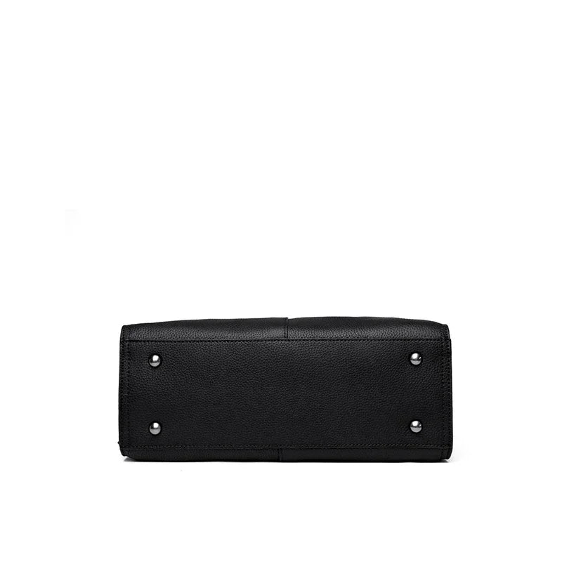 Genuine Leather Women Shoulder Crossbody Bag Large Capacity Soft Cowhide Handbag Ladies Tote Sac