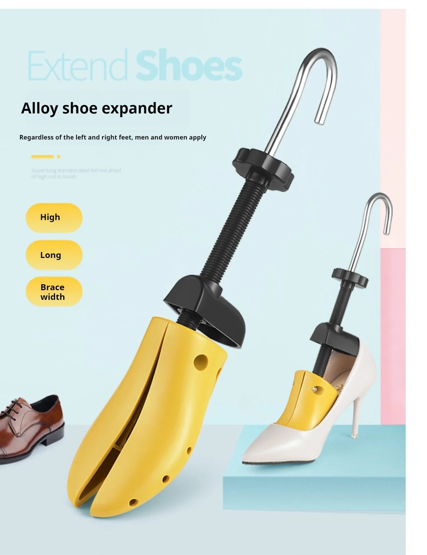 1Pcs Professional Shoe Trees Boots Sneakers Shoe Stretchers Woman Heels Shoes Tree Adjustable length width Shoes Stretcher