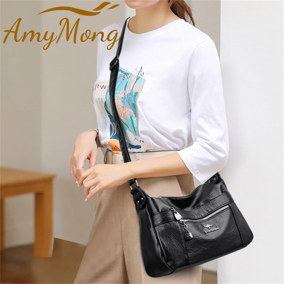 Genuine Brand Leather Sac Luxury Handbags Purses Women Bags Designer Shoulder Crossbody Messenger Bags Female Hand Bag