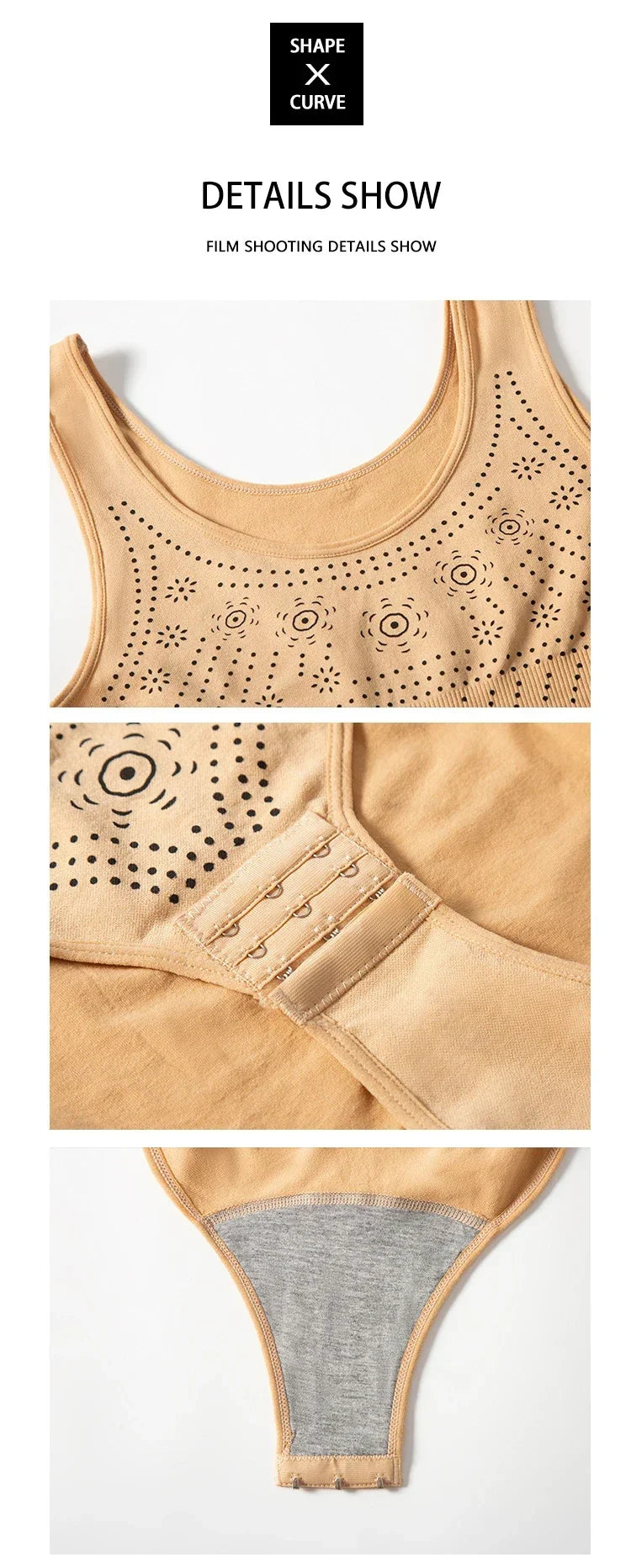 Seamless bodysuit printed plus size tummy control shapewear flat belly slimming full body shaper corset underwear women tank top