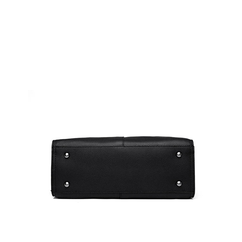 Genuine Leather Women Shoulder Crossbody Bag Large Capacity Soft Cowhide Handbag Ladies Tote Sac