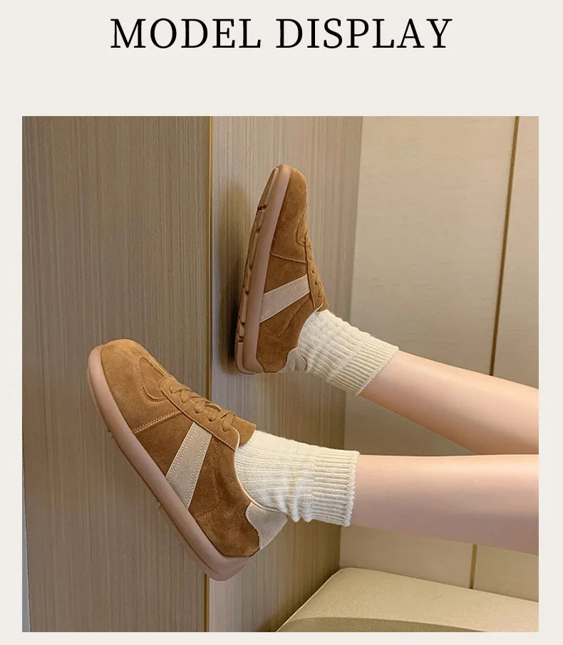 Fashion Trend Women's Casual Shoes College Style Wide Toe Soft Comfortable Flat Shoes Outdoor Casual Sports Shoes