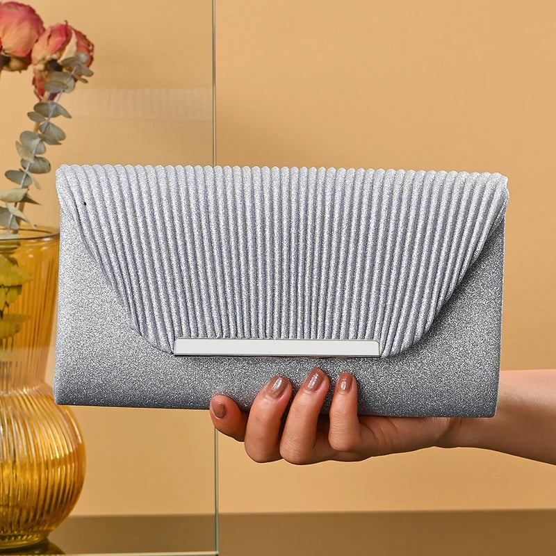 Fashion Elegant Clutch Bag Chain Dinner Bag Bride Bridesmaid Lady Handbag